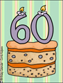 birthday, cake, 60, 60 years old, 60th, turning 60, older, getting older, happy birthday, milestone,