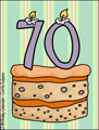 birthday, cake, 70, 70 years old, 70th, turning 70, older, getting older, happy birthday, milestone,