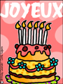 joyeux anniversaire, happy birthday, birthday card in french, bon anniversaire, french, celebration, animated,language card, tarte, birthday cake,flicitations, franais,