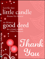 thank you, thanks,little candle,