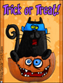 halloween,trick or treat,black cat,kitty,spooky,pumpkin,jack o'lantern,costume,mask,