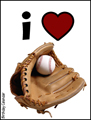 i love, baseball, sports, mitt