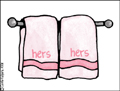 lesbian,congratulations,hers and hers towels,towel,marriage,same sex marriage,civil union,domestic partnership,queer,same-sex,homosexual,lesbos,women,gay,LGBT,moving in together,