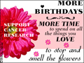 more birthdays, american cancer society, cancer, stay well, get well, fight back, find cures