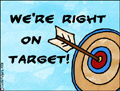 on target, customer relations, vendor, partner,work, office, job, employee relations, congratulations, boss, manager, support,