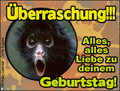 berraschung, geburtstag,affe,lustig,komisch,alles liebe zum geburtstag,