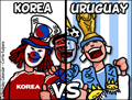 2010 worldcup, FIFA, soccer, football, korea vs uruguay, south korea vs uruguay, last 16