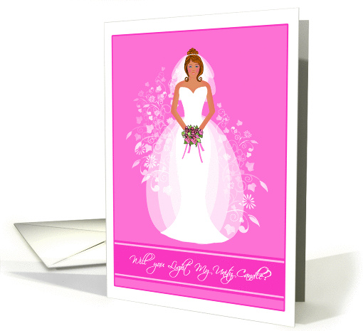 Blushing Bride African American Will you Light My Unity... (336785)
