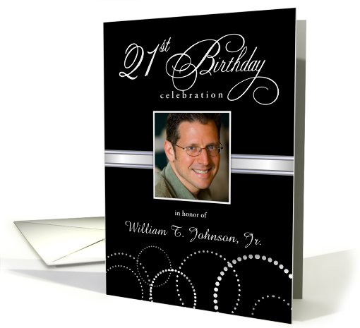 21st Birthday Party Invitations with Your Custom Photo -... (861083)