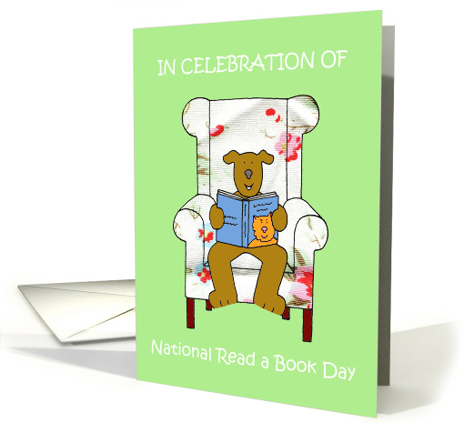 National Read a Book Day paper greeting card