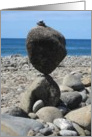 Balance Rock Stacking Beach card