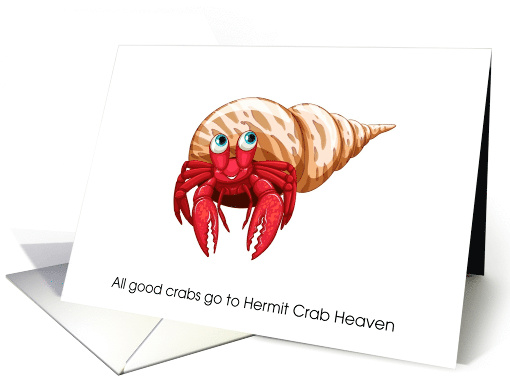 Pet Hermit Crab Heaven Sympathy card (1201058)