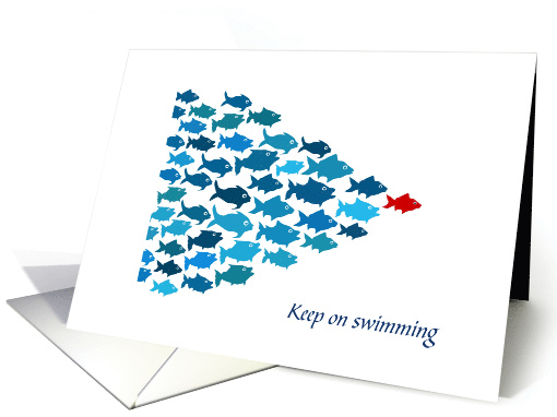 School of Fish Leader Hard Work Encouragement card (1208366)