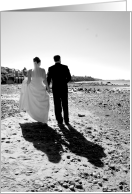 Groundhog Day Beach Wedding Anniversary Humor Shadows card