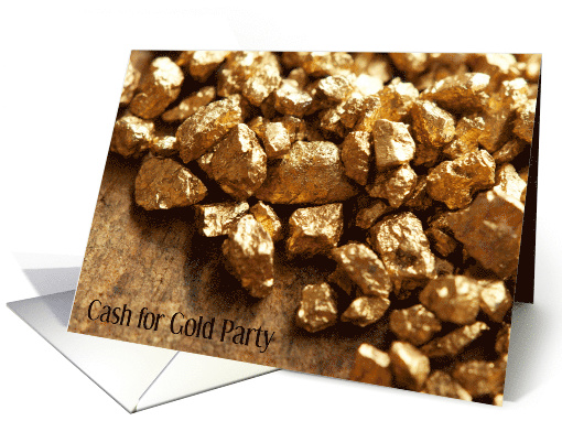 Cash for Gold Party Invitation card (1231698)