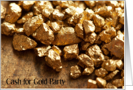 Cash for Gold Party Invitation card