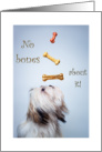 No Bones About it Shih Tzu Dog Trainer Thank You card