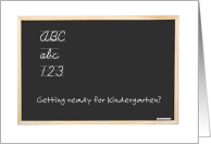 Transitional Kindergarten Pre K congratulations Chalkboard card