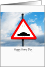 Hump Day Road Sign card