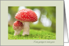 Miss you Parent to Child Going Away to College Sheltering Mushroom card