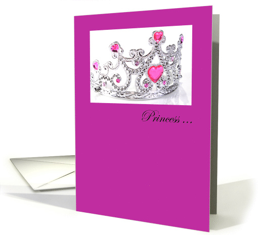Pink Princess Tiara Adoption Welcome to the Family card (1256966)