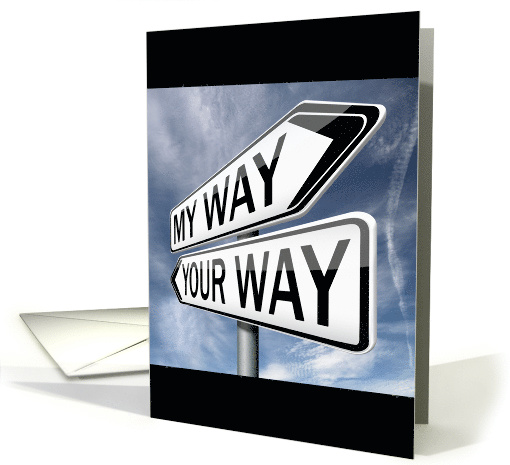 My Way Your Way Apology Street Signs card (1256970)