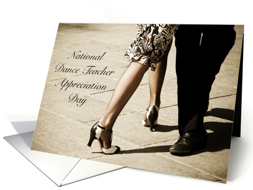 National Dance Teacher Appreciation Day Tango Legs card (1272096)