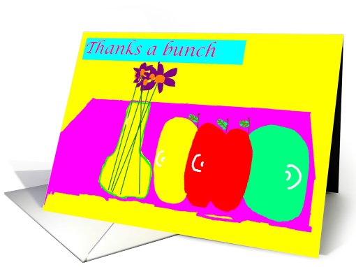 Thanks a Bunch Children's Art Fruit card (127379)