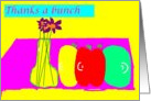 Thanks a Bunch Children’s Art Fruit card