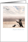 Pilot’s License Girl with Airplane Dreams Congratulations card