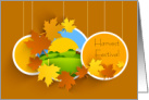 Harvest Fall Festival Falling Leaves Invitation card