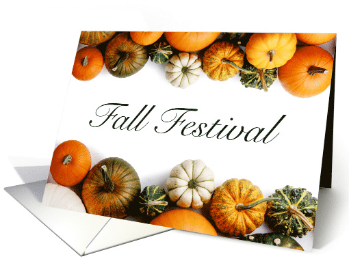 Fall Festival Harvest Pumpkins & Gourds Invitation card (1290256)