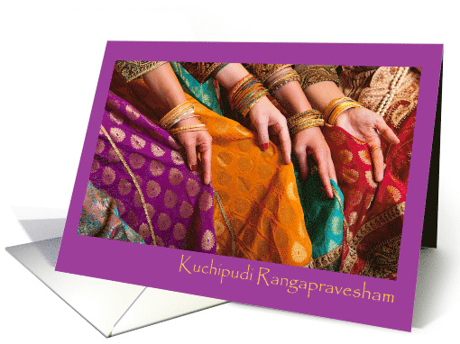 Kuchipudi Rangapravesham Indian Solo Dance Recital Invitation card