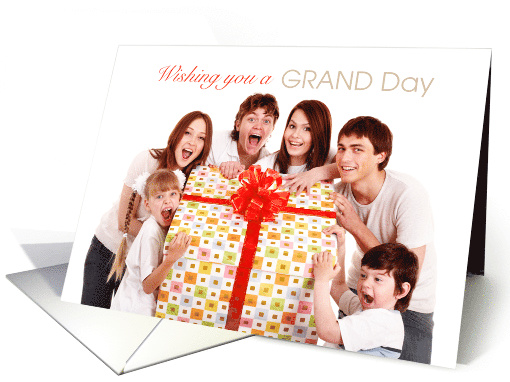 Grandma Grand Day birthday kids big gift card (1303988)