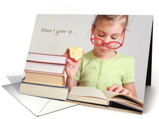 Thank You Little Girl Role Playing Teacher Books & Apple card