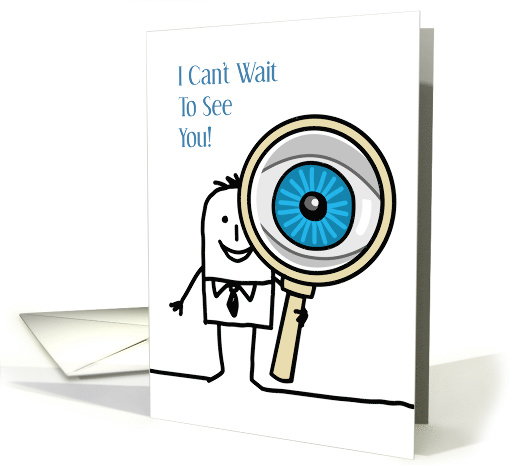 Prosthetic Eye Congratulations Cartoon Magnifying Glass card (1356184)