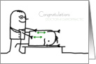 Doctor of Chiropractic Graduation Congratulations Stick figures card