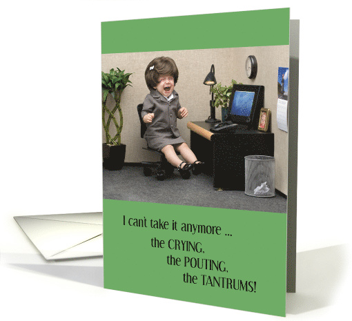 Welcome Back Maternity Leave Funny Cry Baby Business... (1377648)