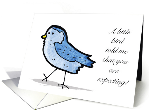 Little Bird Expecting Congratulations Whore Adult Humor card (1387854)