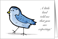 Little Bird Expecting Congratulations Whore Adult Humor card