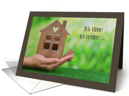 Little Wooden House Retirement Community Moving Congratulations card