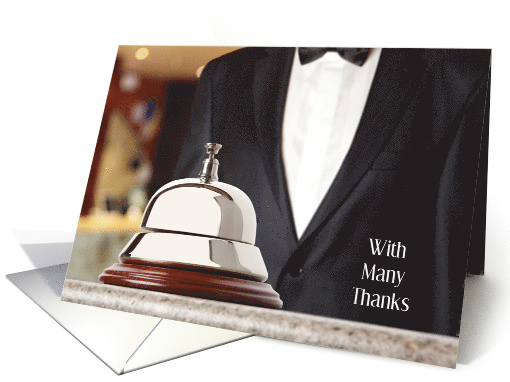 Thank you Concierge Desk Service Bell and Black Tuxedo... (1395348)