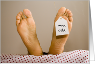 Man Cold Toe Tag...