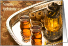 Golden Tea Persian New Year Norooz Mobarak card
