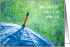 Rain Must Fall Blue Umbrella I am here for You Support card