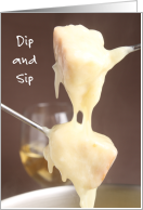 National Cheese Fondue Day Dip and Sip April 12 card