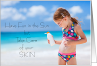 National Sunscreen Day May 27 Fun in the Sun Take Care Skin card