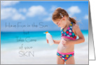National Sunscreen Day May 27 Fun in the Sun Take Care Skin card