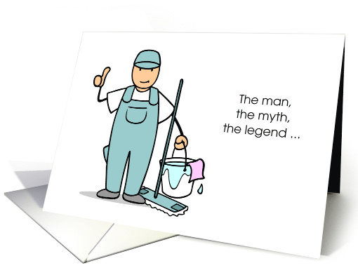 Man, Myth, Legend Janitor Retirement Congratulations Left... (1451432)