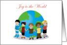 Joy to the World Cultural Diversity Children Embrace Unity card